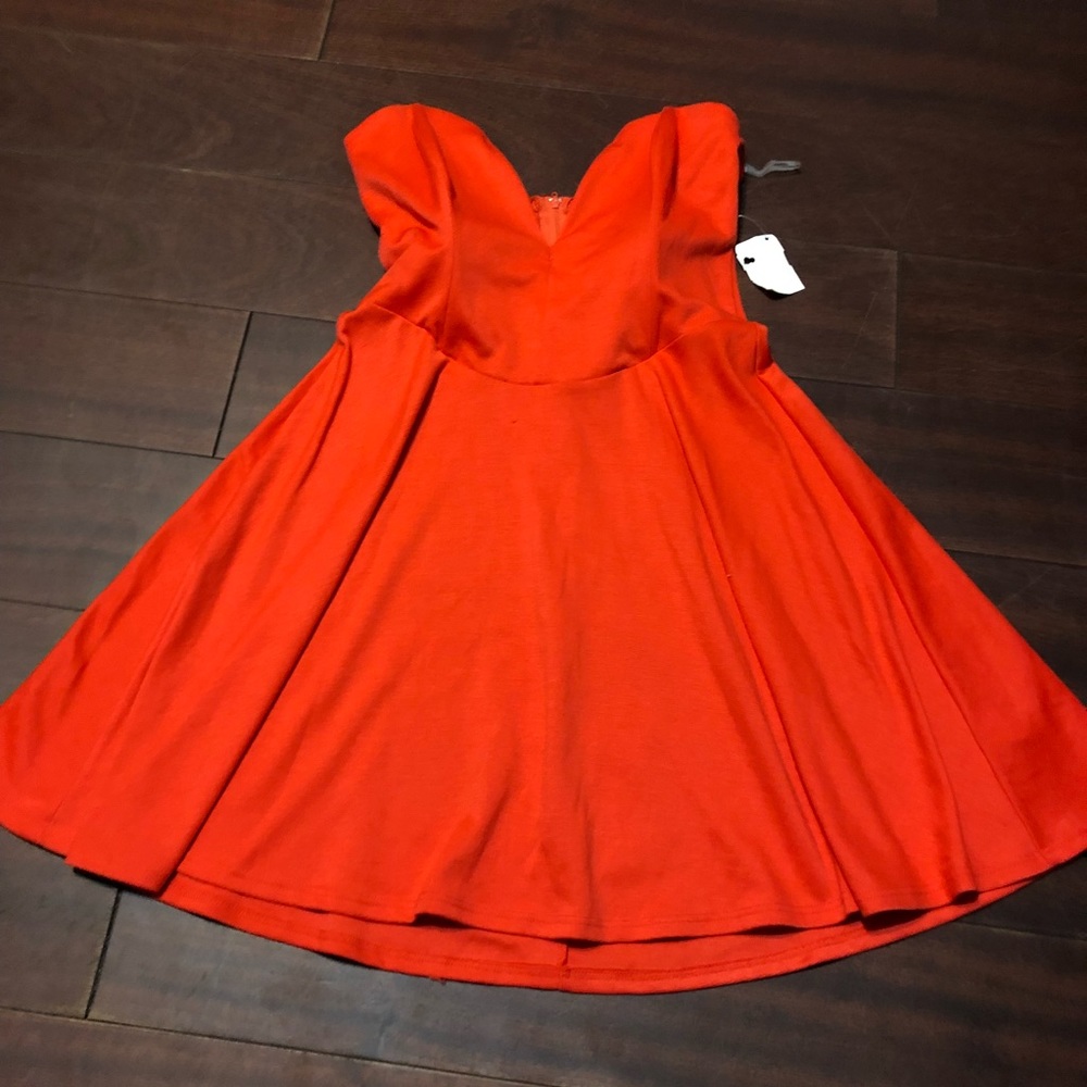 Orange Skater Dress